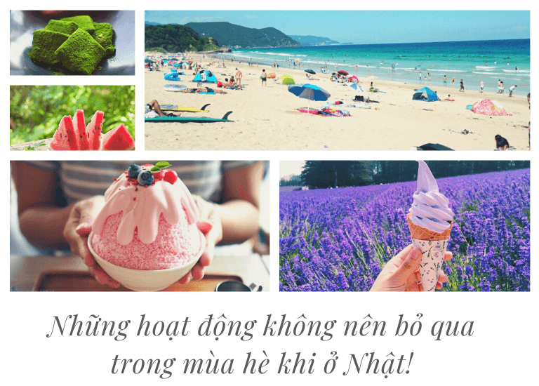 Những hoạt động không nên bỏ qua trong mùa hè khi ở Nhật