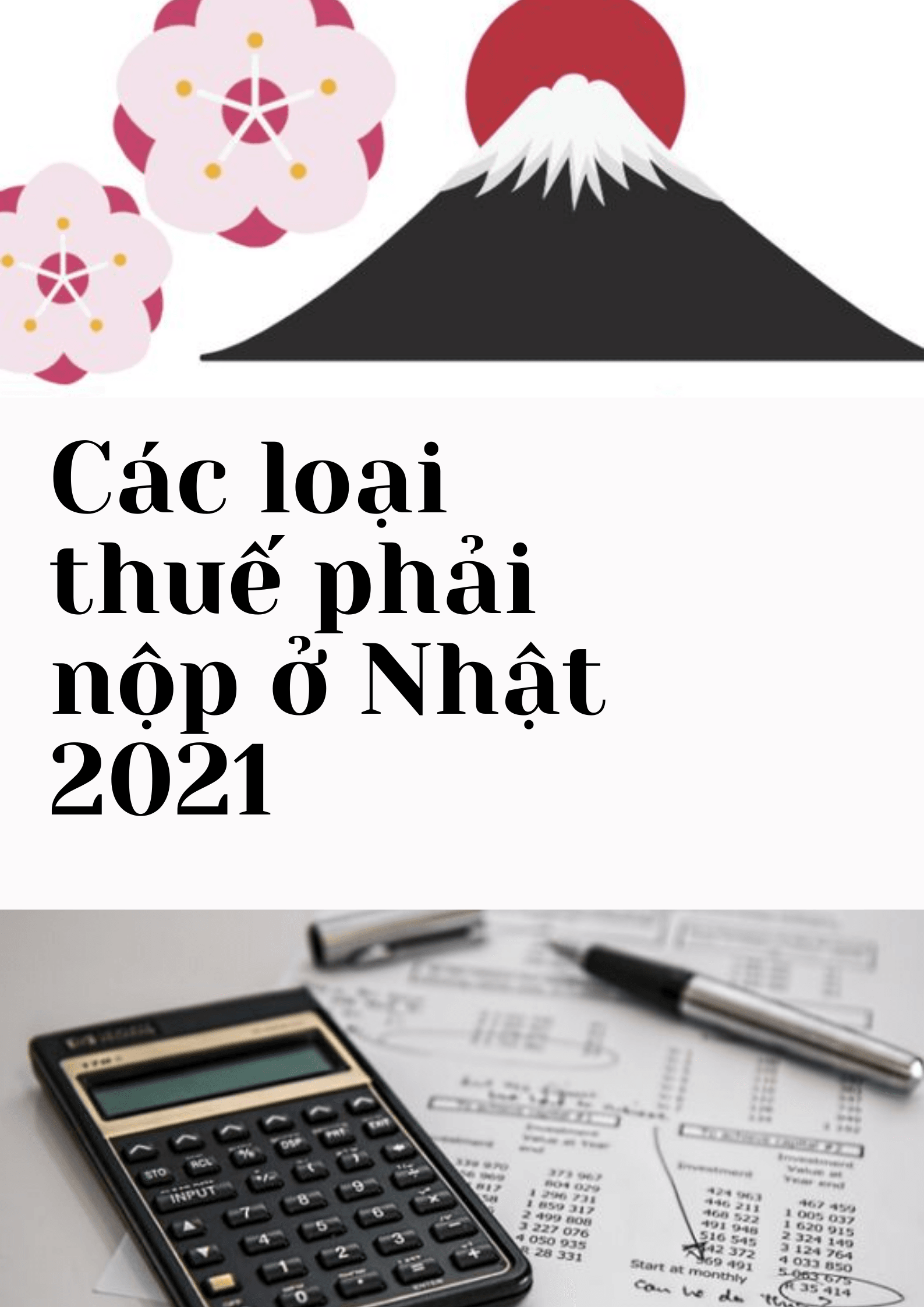Các loại thuế phải nộp ở Nhật năm 2024