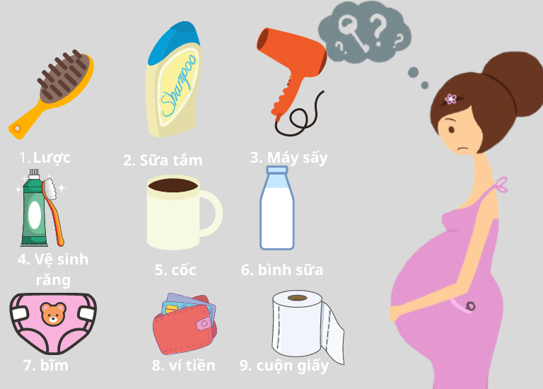 Những đồ cần chuẩn bị khi sinh con ở Nhật
