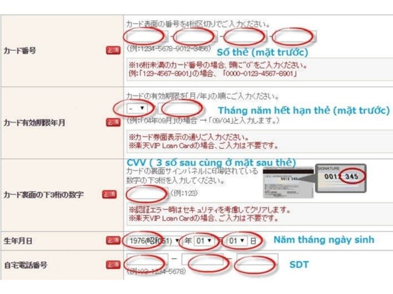 Hình minh họa: Hướng dẫn làm thẻ tín dụng Credit Card Rakuten ở Nhật 2024